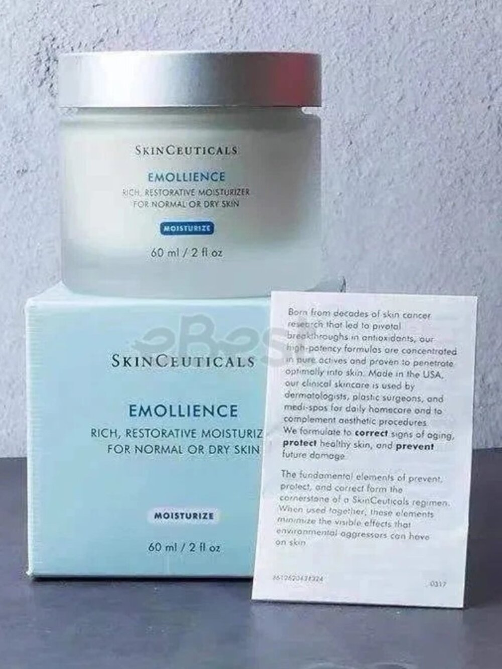 SkinCeuticals Emollience Restorative Moisturizer Cream 60ml 2 fl oz NEW, SEALED